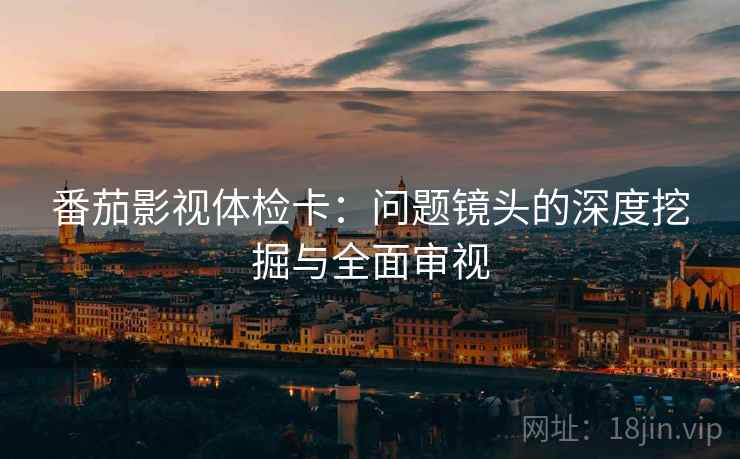 番茄影视体检卡:问题镜头的深度挖掘与全面审视 番茄影视体检卡:问题镜头的深度挖掘与全面审视